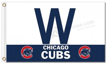 Mlb chicago cubs 3'x5 'drapeau en polyester w