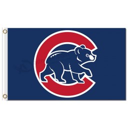Atacado personalizado barato mlb chicago filhotes 3'x5 'bandeira de poliéster ursos