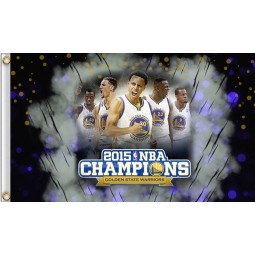 Golden state warriors 3 'x 5' bandiera poliestere stephen curry 2015 campioni per bandiere da giardino personalizzate all'ingrosso 