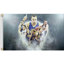 Golden State Warriors 3 'x 5' Polyester Flagge Stephen Curry für Großhandel personalisierte Gartenflaggen 