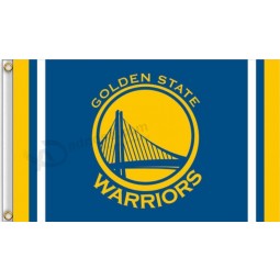 Golden state warriors Bandera de poliéster de 3 'x 5' con rayas verticales para banderas de jardín personalizadas al por mayor 