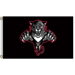 NHL Florida Panthers 3'x5'polyester flags black