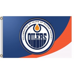 Nhlエドモントンのオイラーズ3'x5'polyester flags special design