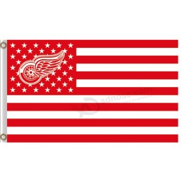NHL Detroit Red Wings 3'x5'polyester flags stars and stripes