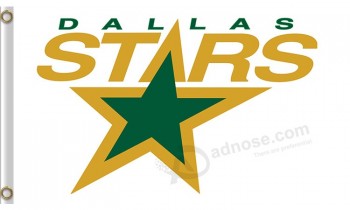 Nhl dallas stars 3'x5'polyester flags white banner