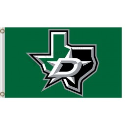 Wholesale custom high-end NHL Dallas Stars 3'x5'polyester flags Dallas map