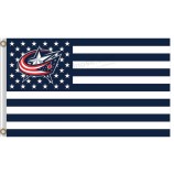 NHL Columbus Blue Jackets 3'x5'polyester flags stars and stripes with your logo