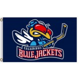 NHL Columbus Blue Jackets 3'x5'polyester flags jackets with your logo