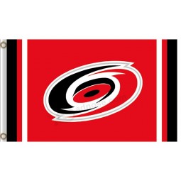 Wholesale custom high-end NHL Carolina Hurricanes 3'x5'polyester flags column stripes