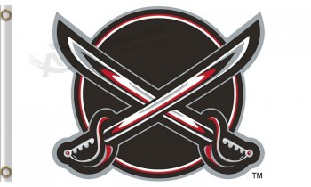 Custom cheap NHL Buffalo Sabres 3'x5' polyester flags cross knives