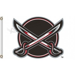 Sables de búfalo nhl baratos personalizados 3'x5 'banderas de poliéster cuchillos cruzados