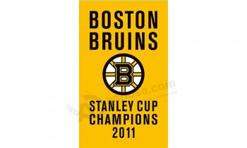 Alto personalizzato-Campione di bandiere in poliestere 3'x5 'di fine nhl boston bruins 2011