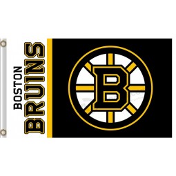 Custom high-end NHL Boston Bruins 3'x5' polyester flags wordmark