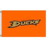 NHL Anaheim Ducks 3'x5' polyester flags team name orange with your logo