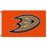 NHL Anaheim Ducks 3'x5' polyester flags orange with your logo