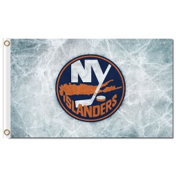 NHL New York Islanders 3'x5' polyester flags ice background with your logo