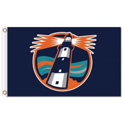 Wholesale custom cheap NHL New York Islanders 3'x5' polyester flags lighthouse