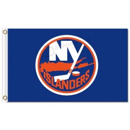 Wholesale custom cheap NHL New York Islanders 3'x5' polyester flags round logo