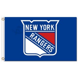NHL New York Rangers 3'x5' polyester flags with blue logo