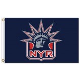 NHL New York Rangers 3'x5' polyester flags Statue of Liberty with your logo