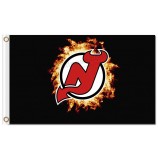 NHL New Jersey Devils 3'x5' polyester flags fire with your logo