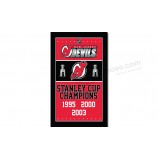 NHL New Jersey Devils 3'x5' polyester flags stanley cup champions with your logo