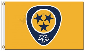 NHL Nashville Predators 3'x5' polyester flags yellow