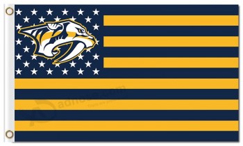 NHL Nashville Predators 3'x5' polyester flags stars stripes