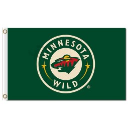 NHL Minnesota Wild 3'x5' polyester flags green