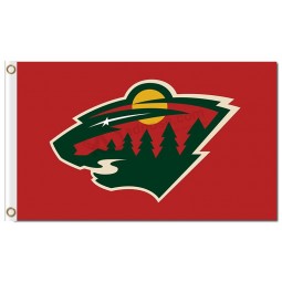 NHL Minnesota Wild 3'x5' polyester flags classical logo