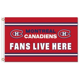 NHL Montreal Canadiens 3'x5' polyester flags fans live here