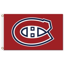 NHL Montreal Canadiens 3'x5' polyester flags logo red background