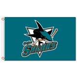 NHL San Jose Sharks 3'x5' polyester flags logo with name