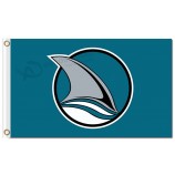 NHL San Jose Sharks 3'x5' polyester flags sharks fin with your logo