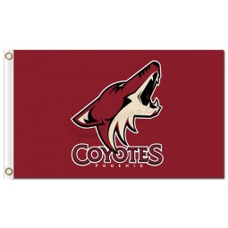 NHL Phoenix Coyotes 3'x5' polyester flags with your logo