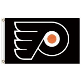 NHL Philadelphia Flyers 3'x5' polyester flags black with your logo