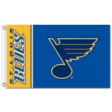 NHL St.Louis Blues 3'x5' polyester flags team name one side with your logo