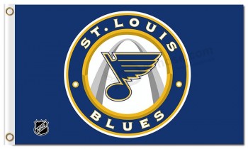 NHL St.Louis Blues 3'x5' polyester flags round with your logo