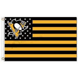 NHL Pittsburgh Penguins 3'x5' polyester flags stars stripes with your logo