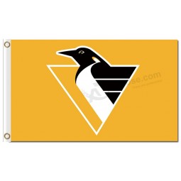 NHL Pittsburgh Penguins 3'x5' polyester flags yellow