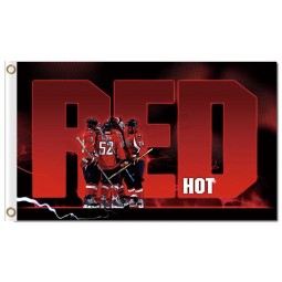 NHL Washington Capitals 3'x5' polyester flags hot red