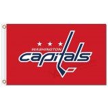 NHL Washington Capitals 3'x5' polyester flags team name red with your logo