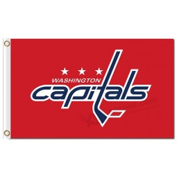 NHL Washington Capitals 3'x5' polyester flags team name red with your logo