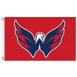 NHL Washington Capitals 3'x5' polyester flags red with your logo