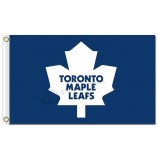 NHL Toronto Maple Leafs 3'x5' polyester flags white classic leaf with your logo