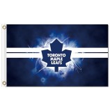 NHL Toronto Maple Leafs 3'x5' polyester flags logo with 2 lines and your logo