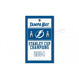 NHL Tampa Bay Lightning 3'x5' polyester flags champions 2004