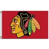 NHL Chicago blackhawks 3'x5' polyester flag with your logo