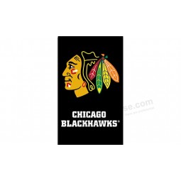 NHL Chicago blackhawks 3'x5' polyester flag vertical flags