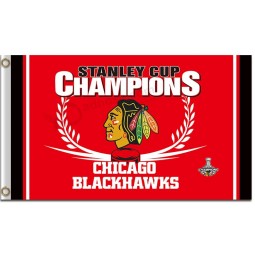 NHL Chicago blackhawks 3'x5' polyester flag stanley cup champion for custom size 